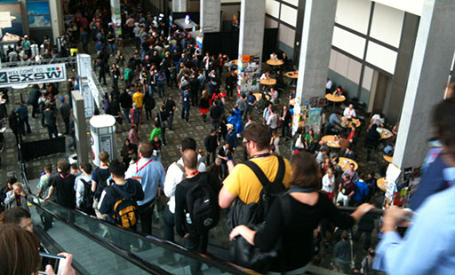 SXSW Convention Center crowding to see ACTIVE Network team
